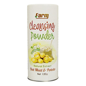 Bột Rửa Mặt Yến Mạch Khoai Tây Nguyên Chất 100% Farm (120g)