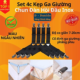 Kẹp ga trải giường chống xê dịch, cố định và giữ phẳng drap ga phủ giường (Giao mầu ngẫu nhiên)