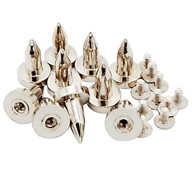 10 Sets Metal Cone Studs Rivets Screw In Bags Clothes Decor LeatherCraft