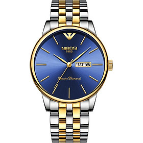 Đồng hồ nam NIBOSI 2332 dây thép đúc cao cấp có lịch ngày size 40mm JS-NI2332