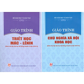 Hình ảnh Combo Giáo Trình Triết Học Mác – Lênin + Giáo Trình Chủ Nghĩa Xã Hội Khoa Học (Dành Cho Bậc Đại Học Hệ Không Chuyên Lý Luận Chính Trị) - Bộ mới năm 2021