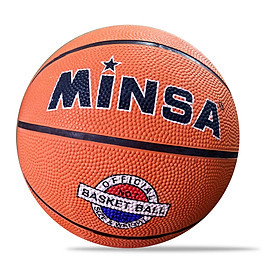Bóng rổ cao su Minsa - size 7 - Quả bóng rổ cho người mới