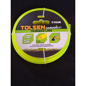 Mua DÂY CẮT CỎ VÀNG 3X15M 77658 TOLSEN - HÀNG CHÍNH HÃNG