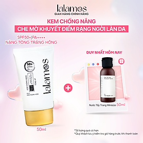 Kem Chống Nắng Lalamos Nhụy Kim Ngân Hoa Nâng Tone SPF 50+ PA++++ 50ml