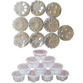 Mua Combo 20 Khuôn Làm Rau Câu Bánh Flan 6 5cm Có Nắp Đậy Hình Hoa Đẹp Mắt