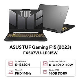 Mua ASUS TUF Gaming F15 FX507VU-LP315W (Intel Core i7-13620H |RTX 4050 | 16GB | 512GB | 15.6 inch FHD | Win 11 | Xám) - HÀNG CHÍNH HÃNG