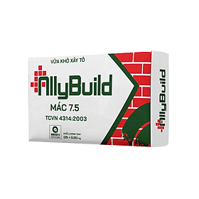 Mua VỮA KHÔ XÂY TÔ  NHANH  CHỐNG RẠN NỨT BỀ MẶT  MÁC M7.5  VỮA KHÔ XÂY TÔ TRỘN SẴN MÀU XÁM  BAO VỮA KHÔ XÂY TÔ 25KG  - ABVKO001
