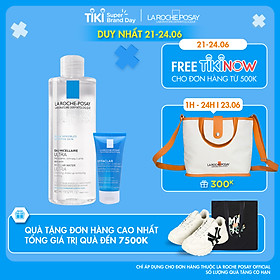 Bộ sản phẩm nước tẩy trang làm sạch sâu giàu khoáng dành cho da nhạy cảm La Roche Posay Micellar Water Ultra Sensitive Skin