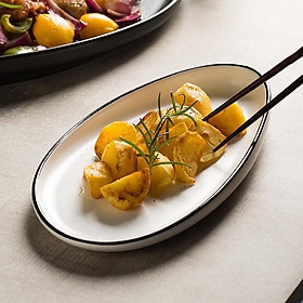 Đĩa sứ hình trái xoài, Đĩa sứ decor xinh phong cách Bắc Âu
