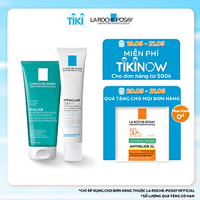 Bộ sản phẩm giảm dầu, giảm mụn ngừa thâm hiệu quả sau 12h La Roche-Posay Effaclar Duo+
