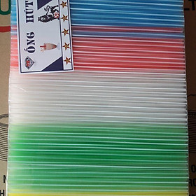 Mua Ống hút cứng trong màu 400g/1 gói  ỐNG ĐẸP