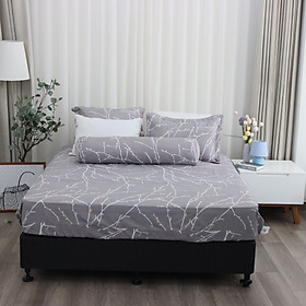 Bộ ga giường Everon Lite ELM 102 Microfiber Xám (4 món) - 180x200cm