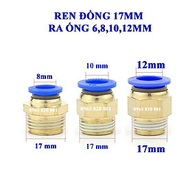 Mua Ốc ren ngoài 17 ra ống 6 8 10 12mm