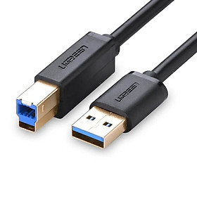 Cáp USB 3.0 sang USB B 3. 0 máy in 1M màu Đen Ugreen 30753 US210 Hàng Chính Hãng