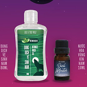 Combo dành cho nam gồm 1 dung dịch vệ sinh nam 80ml + 1 nước hoa vùng kín nam 10ml - LOLI & THE WOLF