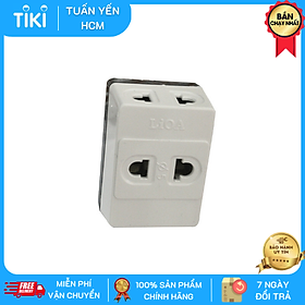 Mua Ổ cắm nối chia 3 ngả  chân tròn LIOA ON3NC5