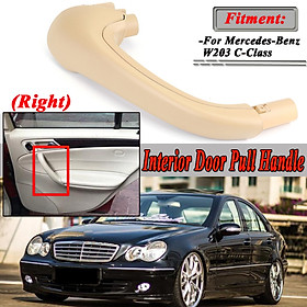 Beige Front Right Side Door Pull Handle Interior For Mercedes W203 C-Class