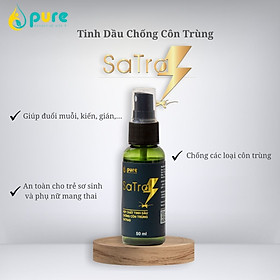 Mua Hợp Chất Tinh Dầu Chống Côn Trùng SaTras - Giúp đuổi muỗi  ruồi  kiến  gián - Tinh dầu thiên nhiên  an toàn cho sức khỏe gia đình 50ml