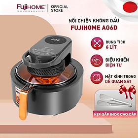 Mua Nồi chiên không dầu 6L nhập khẩu Nhật Bản Fujihome điện tử mặt kính  bếp chiên không khí thế hệ mới - Hàng Chính Hãng
