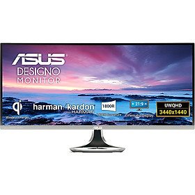 Màn Hình Cong Thiết Kế Đồ Họa Asus Designo MX34VQ 34 inch 2K Ultra Wide (2048 x 1080) 4ms 100Hz Tích Hợp Sạc Không Dây Qi Loa Harman Kardon VA - Hàng Chính Hãng