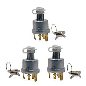 3x 12V/24V Metal Tractor 4 Position Ignition Switch for Lucas 35670 128SA