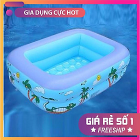 Mua Bể bơi phao chữ nhật 2 tầng 1m2