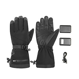 Electric Heated Gloves Rechargeable Touchscreen for Climbing Outdoor Cycling