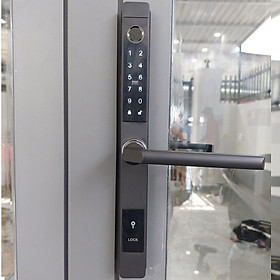 Khóa cửa vân tay , thẻ từ, mật khẩu và app cho cửa nhôm, cửa nhựa lõi thép, cửa sắt H1019BBT