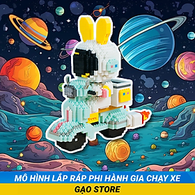 Bộ Mô Hình Đồ Chơi Lắp Ráp Xếp Hình 3D Nhân Vật Hoạt Hình Phi Hành Gia