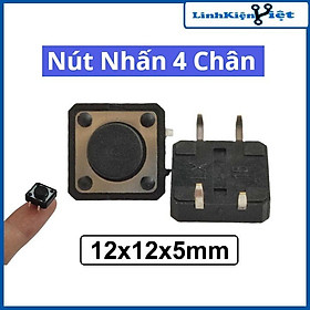 Nút nhấn 4 chân 12x12x5mm