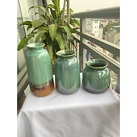 Mua LỌ HOA BÁT TRÀNG MEN BÓNG HỎA BIẾN HỌA TIẾT TRƠN