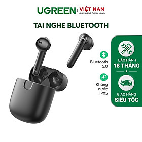 Tai nghe Bluetooth True Wireless Ugreen WS105 - Âm thanh Hifi True Wireless 20h Playtime - Thiết Kế Công Thái Học - Hỗ Trợ Sạc Không Dây Qi