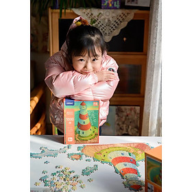 đồ chơi xếp hình 1000 mảnh chính hãng Mideer - Ngọn Hải Đăng
