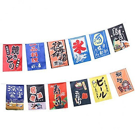 3xJapanese Style Bunting Flags Banners Shop Store Restaurant Doorway Decor C
