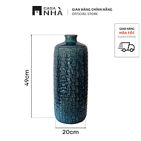 Mua Bình gốm cắm hoa INDIGO - Chất Lượng Xuất Khẩu EU Được Sản Xuất Cho Thị Trường Nội Địa - Casanhà Ceramic