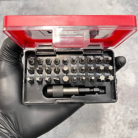 Bộ 31 đầu bits đựng trong hộp nhựa Holex - Hàng nhập chính hãng Đức