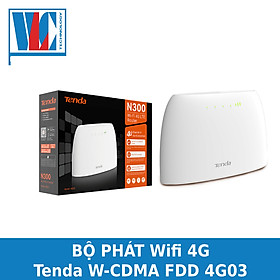 Bộ Phát Wifi 4G LTE Tenda 4G03 Chuẩn N300 - Hàng chính hãng