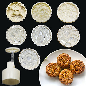 Mua Bộ Khuôn Nén Lò Xo Trung Thu 7 Mặt Hoa