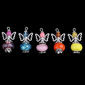 5 Pieces Assorted Acrylic Butterfly Wings Charms Pendant For Jewelry Making
