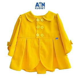 Áo Khoác thời trang bé gái họa tiết Mangto Vàng Kaki lụa - AICDBGKVTWD8 - AIN Closet