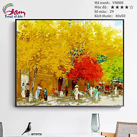 Mua Tranh Số Hoá Phong Cảnh Việt Nam Tự Tô Màu Theo Số GAM Trang Trí Treo Tường Tổng Hợp