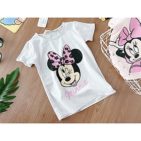 Áo cộc tay mickey ghi bé gái 2-12 tuổi