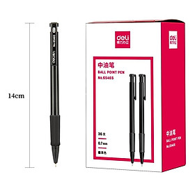 Combo 5-10-20 Bút Bi Viêt Bi Bấm Văn Phòng Học Sinh 0.7mm Deli - Đầu Bấm Thiết Kế Chống Trượt Tiện Dụng - 6546S