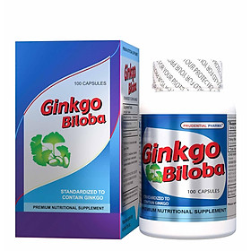 [Made In USA] Viên nang cứng Ginkgo Biloba (60mg) chai x 100 viên  - Hỗ Trợ Hoạt Huyết, Tăng Cường Lưu Thông Máu Não