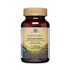 Solgar Earth Source Multi-Nutrient Tablets Providing Whole Food Concentrates, 90 Tablets - Contains Vitamins A, C, E & More - Zinc for Healthy Immune System Support - Vegan, Dairy Free - 30 Servings