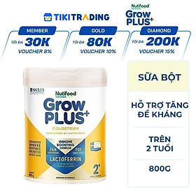 Sữa bột Nutifood Sweden GrowPLUS+ Colostrum Lactoferrin 2+ 800g
