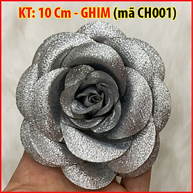 Tag Hoa Trà Lớn Cài Áo HANDMADE, Kiểu Cài Áo Hoa Có Ghim