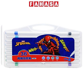 Hộp 36 Bút Lông Màu Acrylic Spider-Man - Ume A60028-A2X