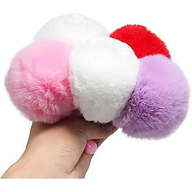 Phụ kiện thời trang Đuôi thỏ nhân tạo dễ thương làm móc khóa, kẹp tóc mềm mại, dễ gắn (Halloween / Lễ hội / Hóa trang)