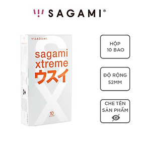 Bao cao su Sagami Superthin - Mỏng - Kiểu truyền thống - Hộp 10 chiếc